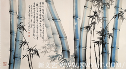 《咏竹诗选》菩提诗意 规格：196cmx98cm